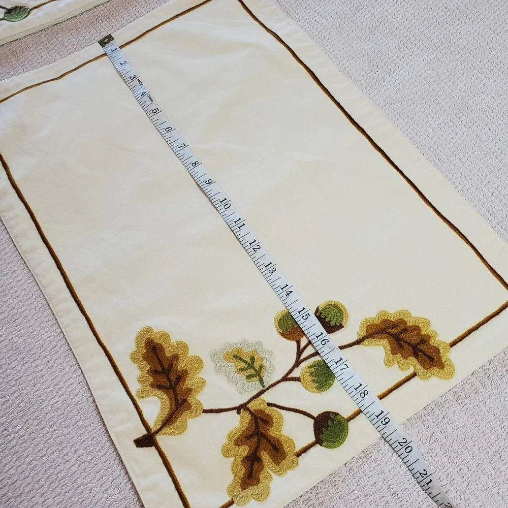 Williams‎ Sonoma Placemats Acorn Fall Set Of 4 Fall Colors